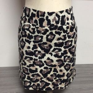 Ann Taylor LOFT animal print skirt